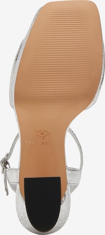Sandale cu baretă de la Katy Perry pe argintiu