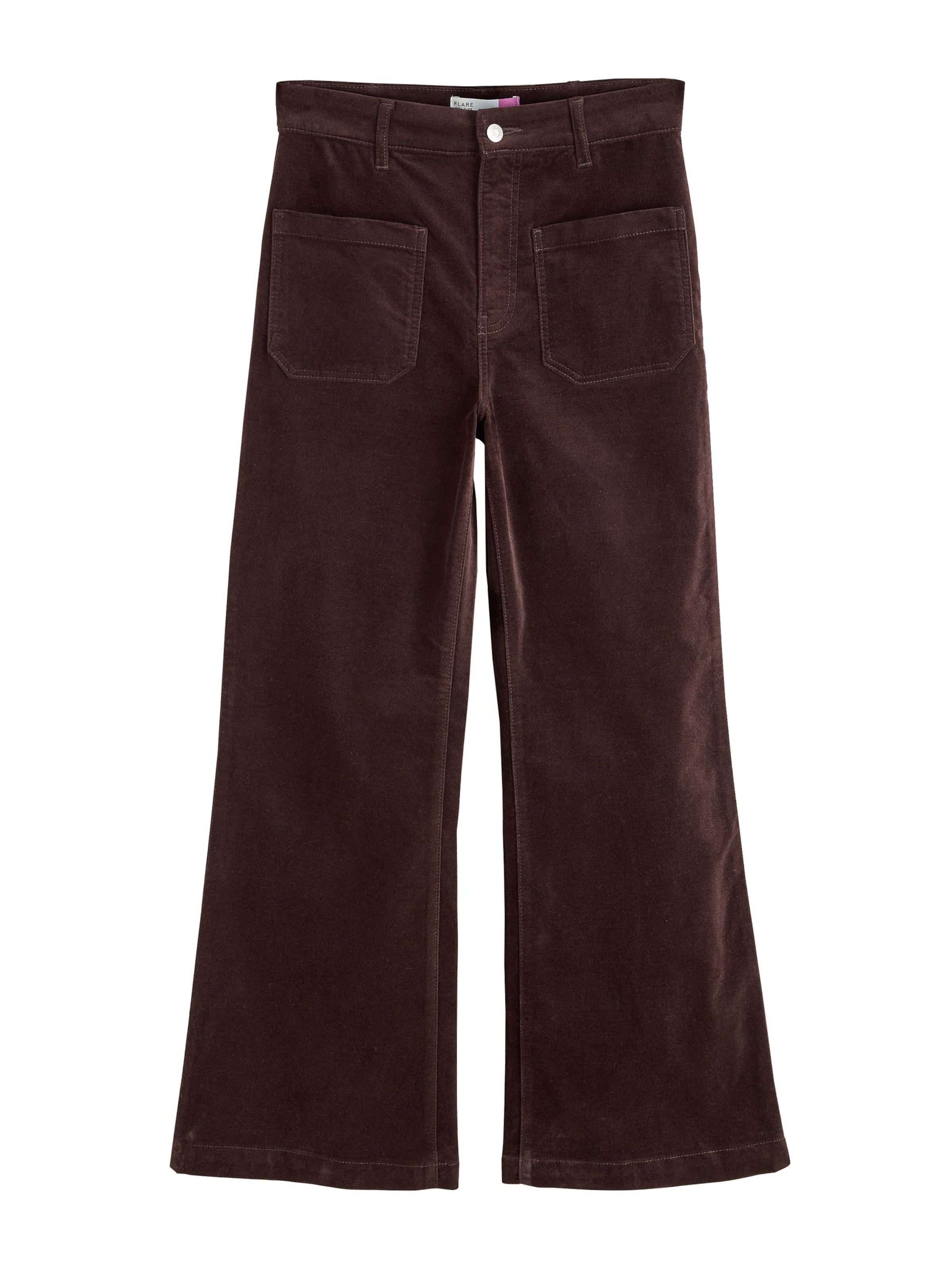 Next Wide Leg Bukser i brun: forside