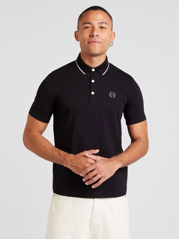 ARMANI EXCHANGE Тениска в черно: отпред