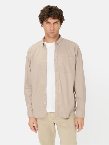 CAMEL ACTIVE Regular fit Button Up Shirt in Beige: front