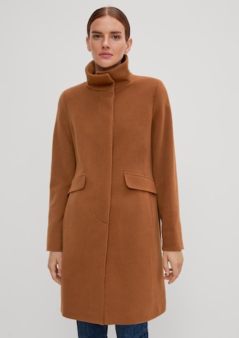 Manteau mi-saison COMMA en marron : devant