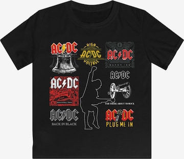 T-Shirt 'ACDC' F4NT4STIC en noir : devant