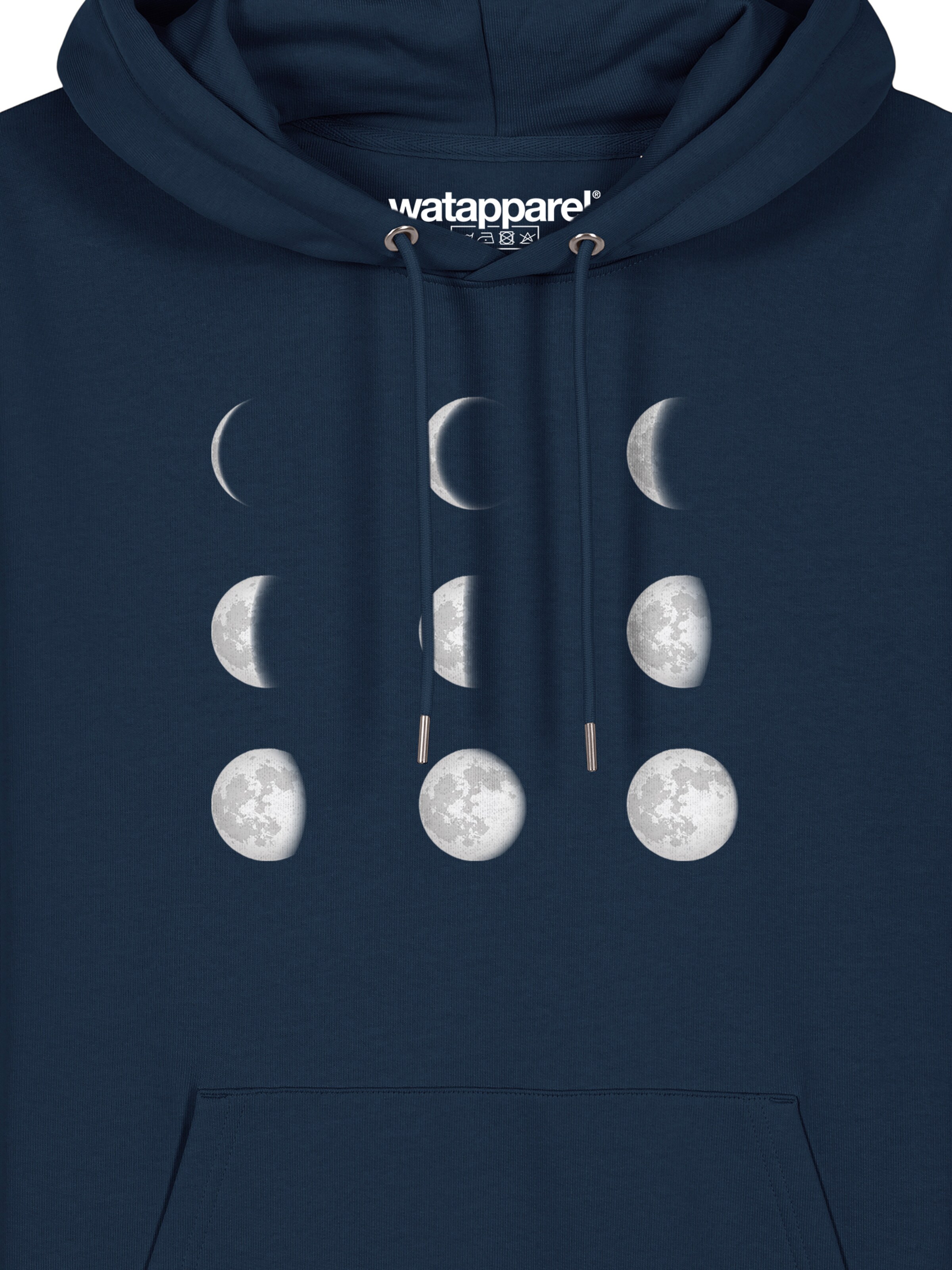 Sweat-shirt ' Moonphases ' Watapparel en bleu