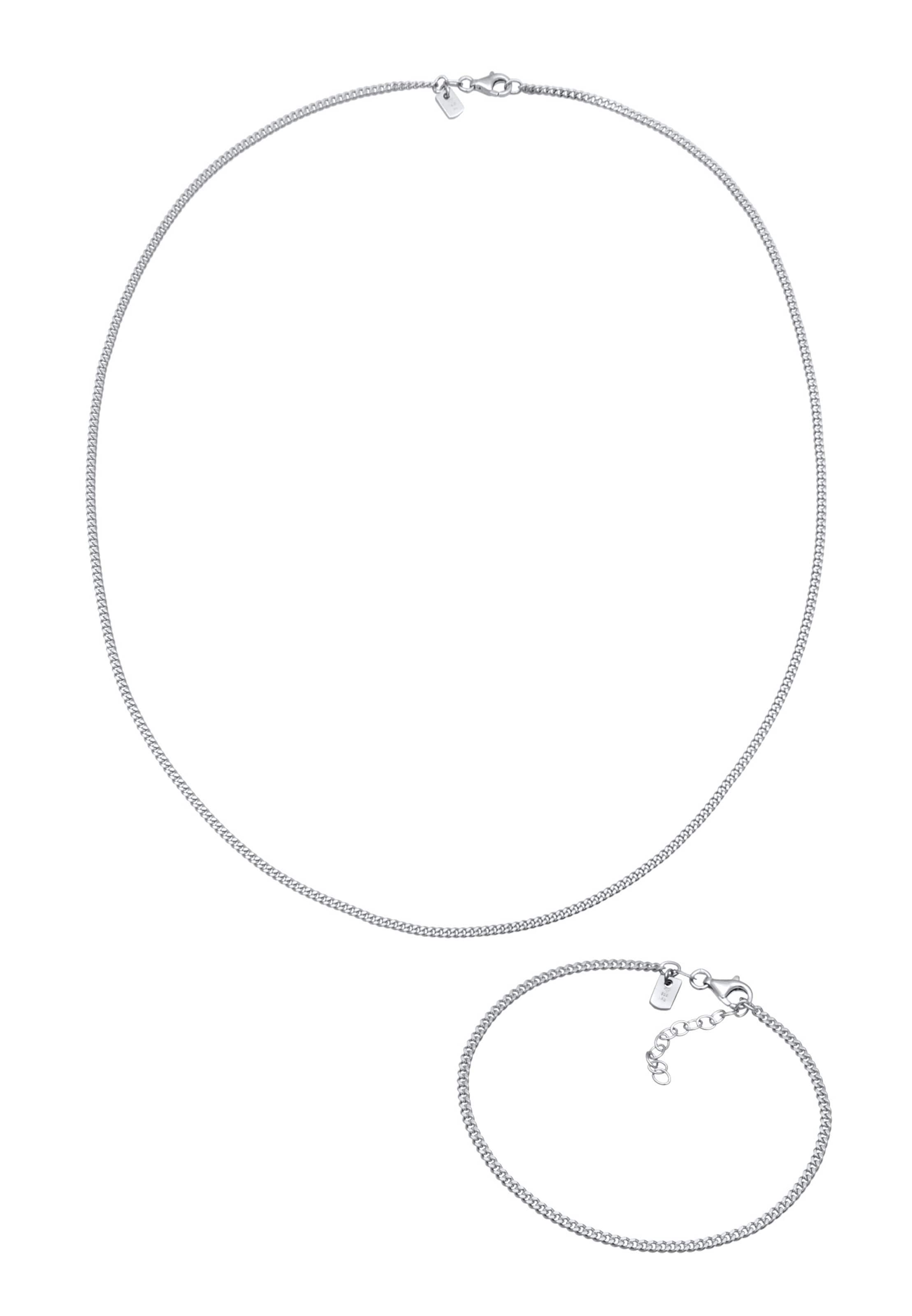 KUZZOI Sieraden set in Zilver: voorkant