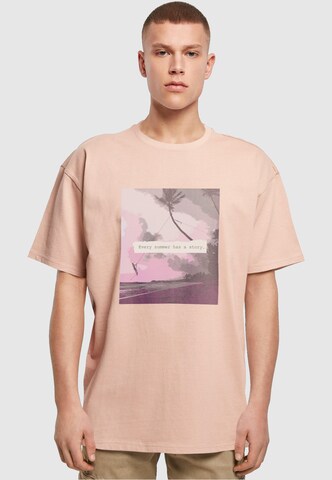 T-Shirt 'Summer - Every summer has a story' Merchcode en orange : devant