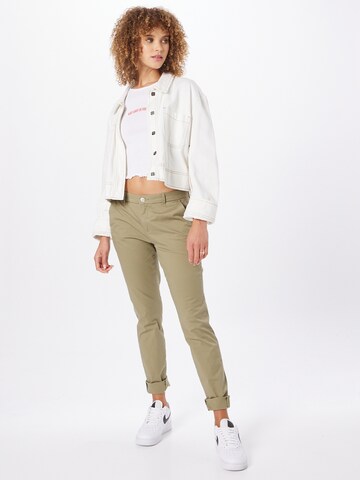 Coupe slim Pantalon chino 'PARIS' ONLY en vert