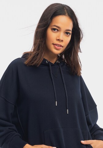 Tom Barron Hoodie mit Tasche in Blau