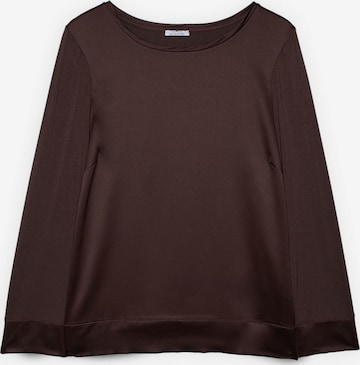 T-shirt Fiorella Rubino en marron : devant