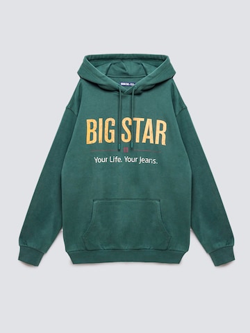 BIG STAR Sweatshirt 'Ashlyno' in Groen: voorkant