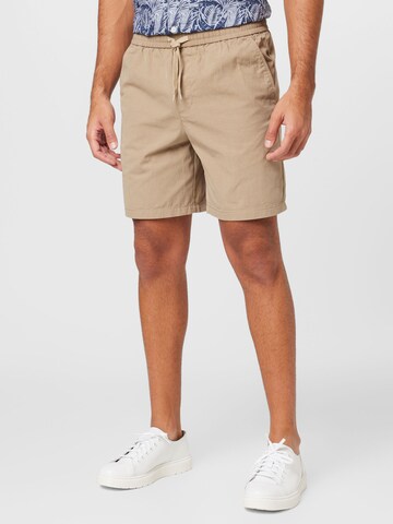 Regular Pantalon 'JENNUS' minimum en beige : devant