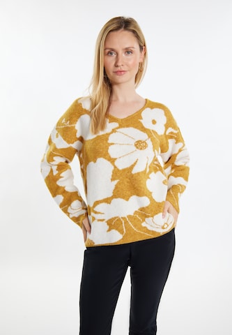 Usha Sweater 'Lurea' in Yellow: front