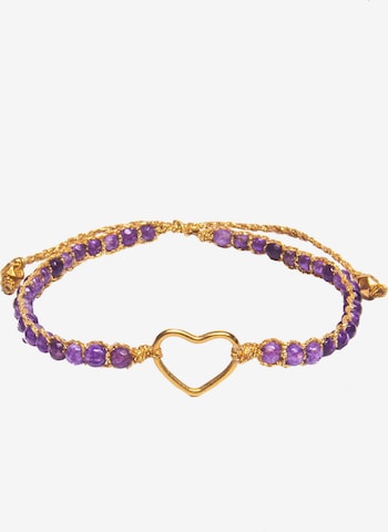 Samapura Jewelry Bracelet 'Herz' in Gold: front
