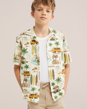 WE Fashion Средняя посадка Рубашка в Бежевый: спереди