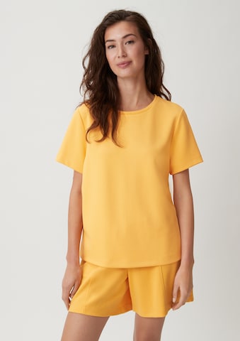 comma casual identity Shirt in Geel: voorkant