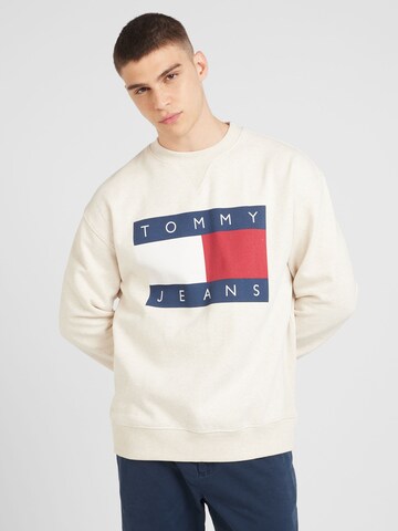 Felpa di Tommy Jeans in bianco: frontale