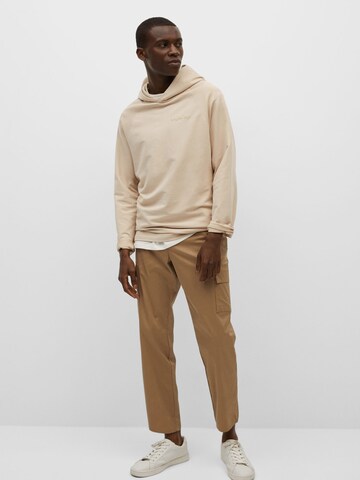 MANGO MAN Sweatshirt 'Harvard' in Beige