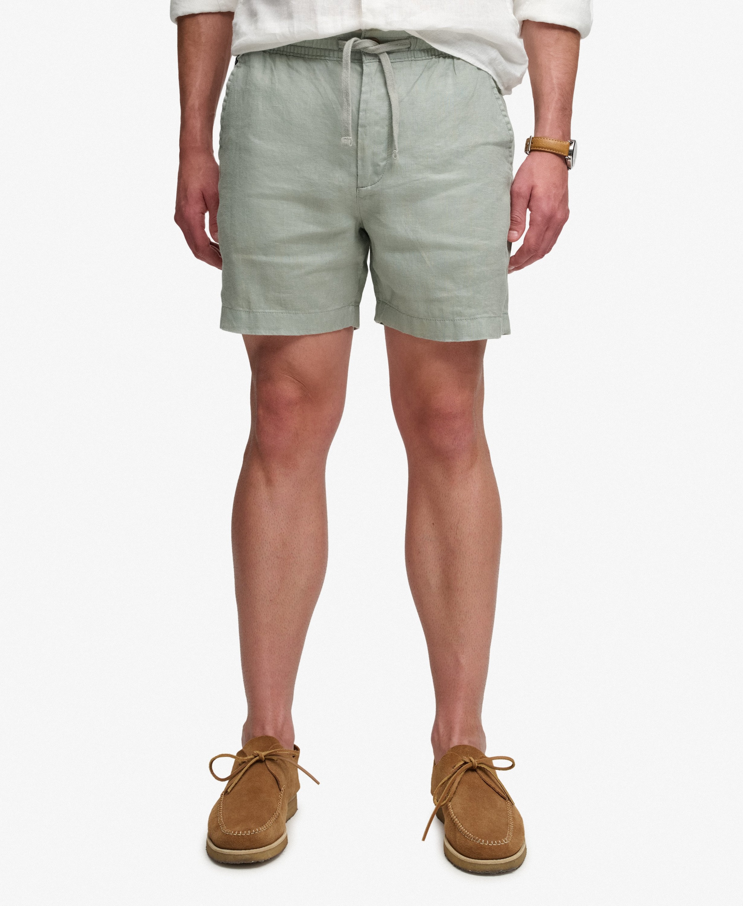 Superdry & Co Regular Broek 'Merchant Store' in Groen: voorkant