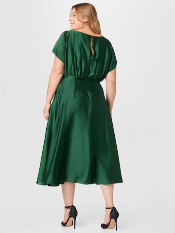 SWING Curve Cocktail Dress in Green