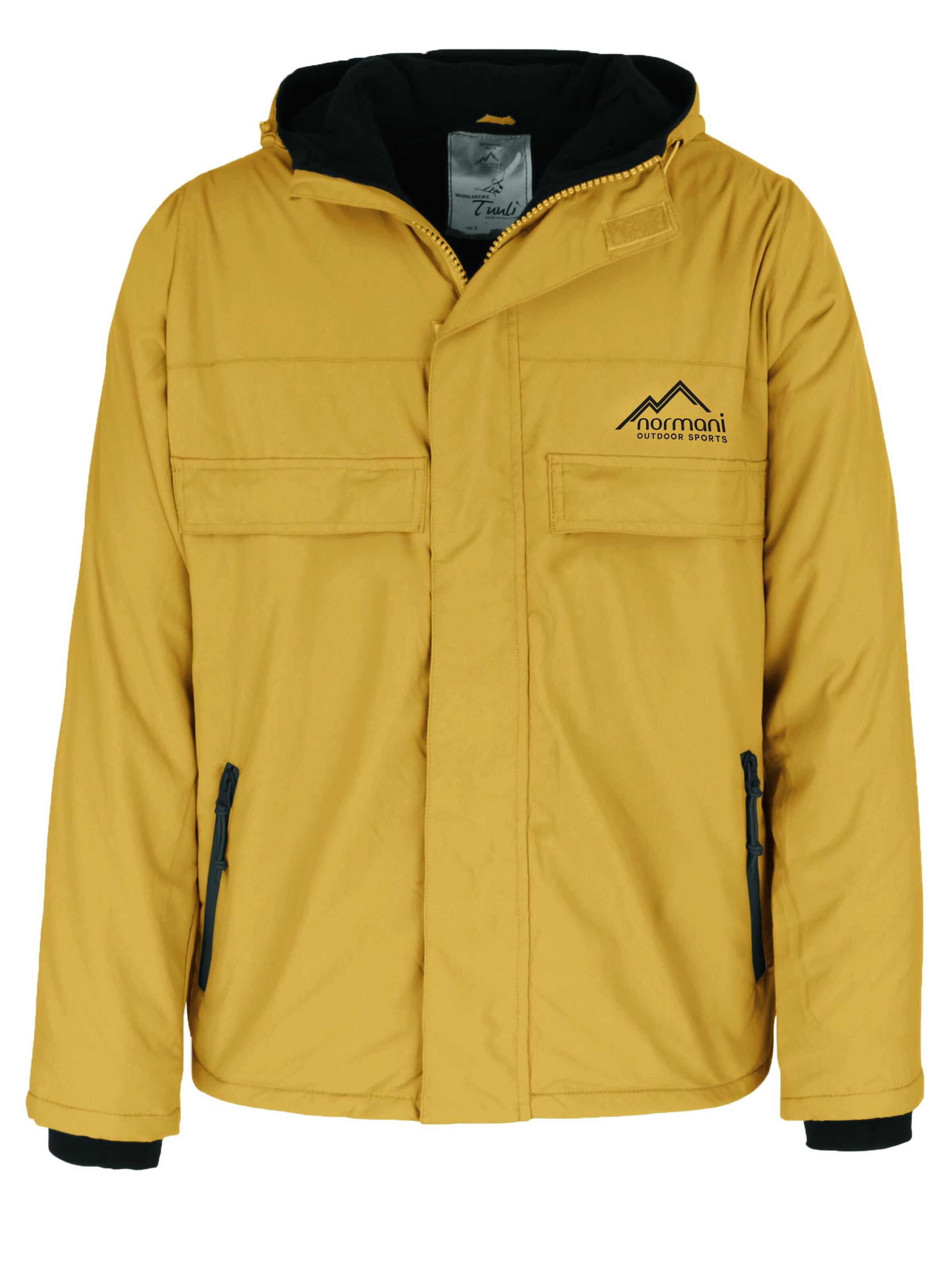 Veste outdoor 'Tuuli' normani en jaune : devant