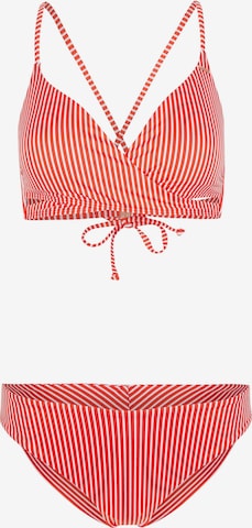 O'NEILL T-shirt Bikini 'Baay Maoi' i rød: forside