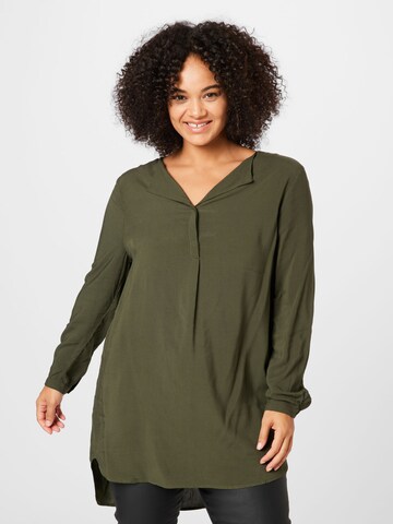 ABOUT YOU Curvy Blouse 'Mary' in Green: front