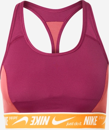 NIKE Bustier Sportmelltartók - piros: elől