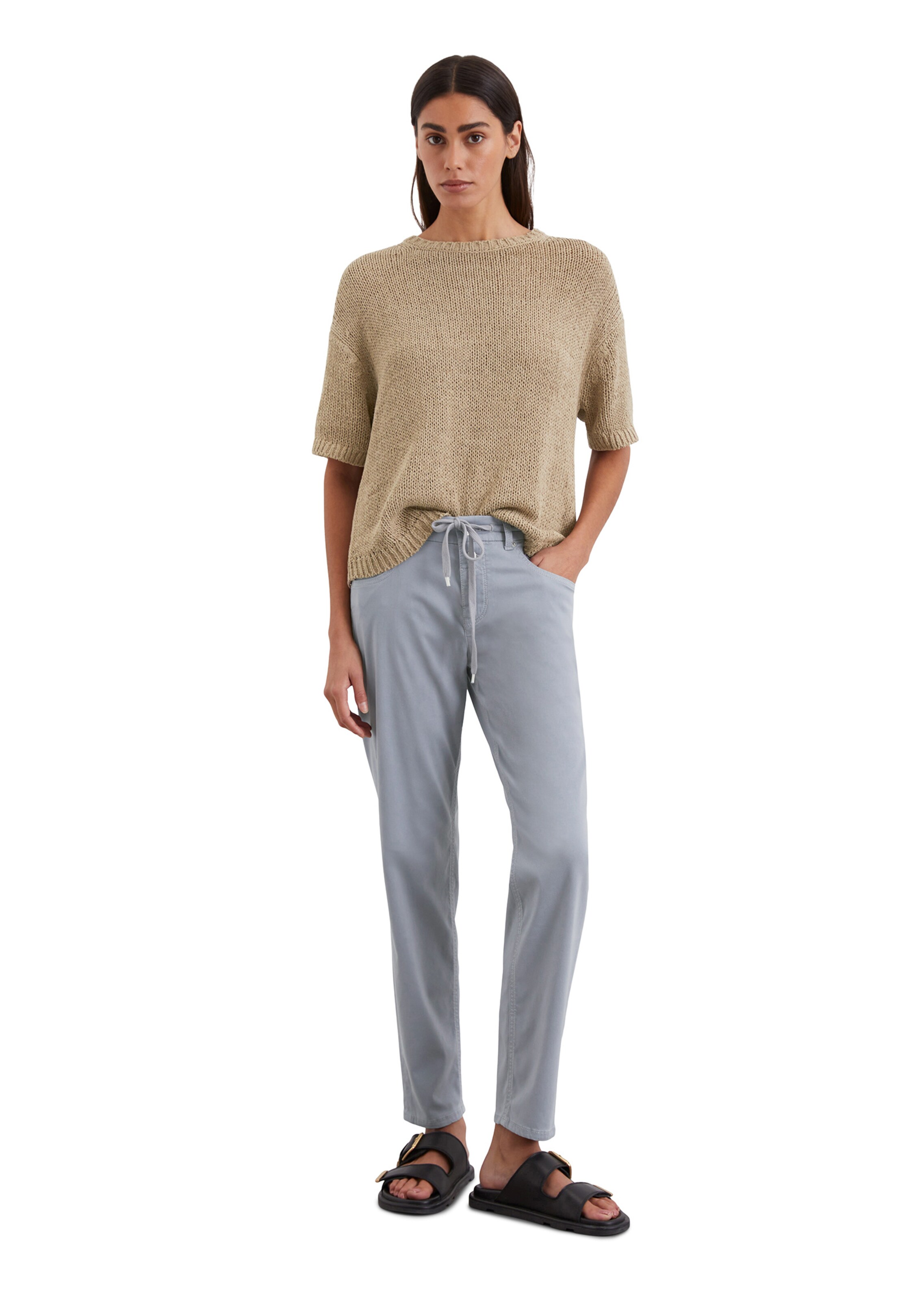 Marc O'Polo Loosefit Hose 'Theda' in Blau