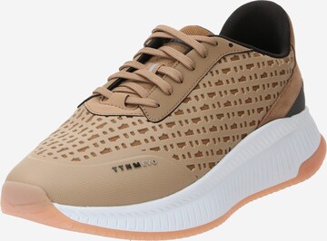 Baskets basses 'TTNM EVO' BOSS en beige : devant