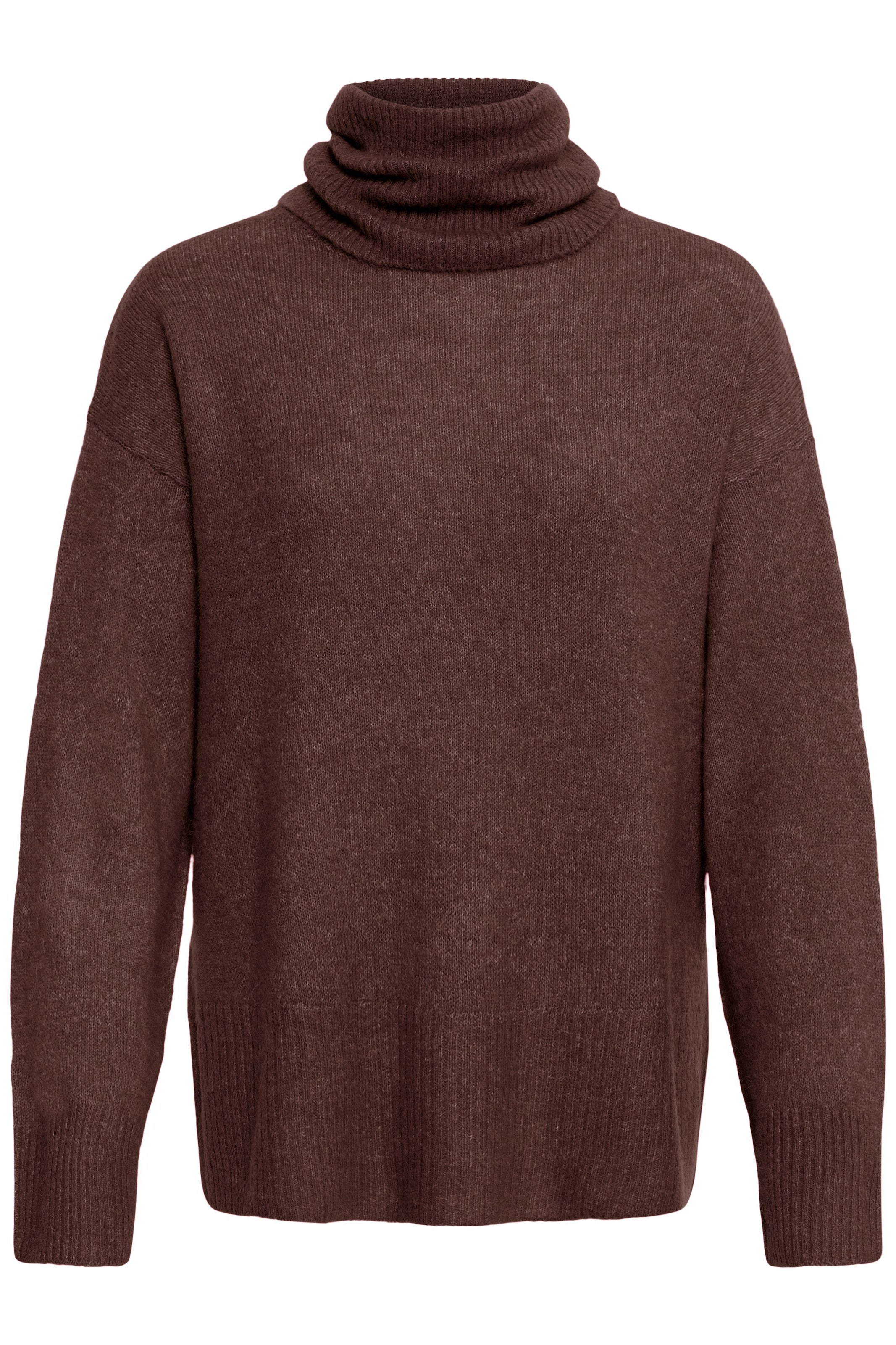 Pull-over 'IHKAMARA' ICHI en marron : devant