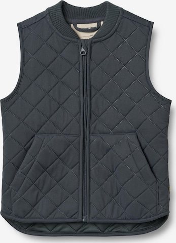 WHEAT Weste 'Ede' in Blau: Vorderseite