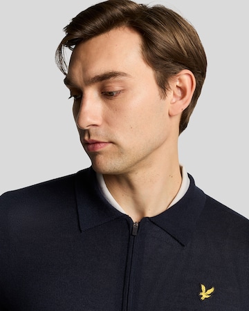 Lyle & Scott Gebreid vest in Blauw