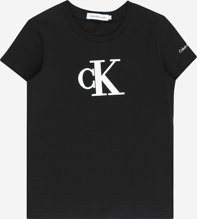 Calvin Klein Jeans Majica | črna / bela barva, Prikaz izdelka