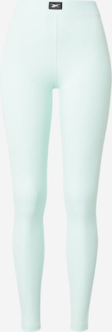 Reebok Skinny Sports trousers 'STIRRUP' in Blue: front