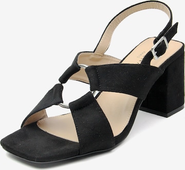 Celena Strap sandal 'Christel' in Black: front