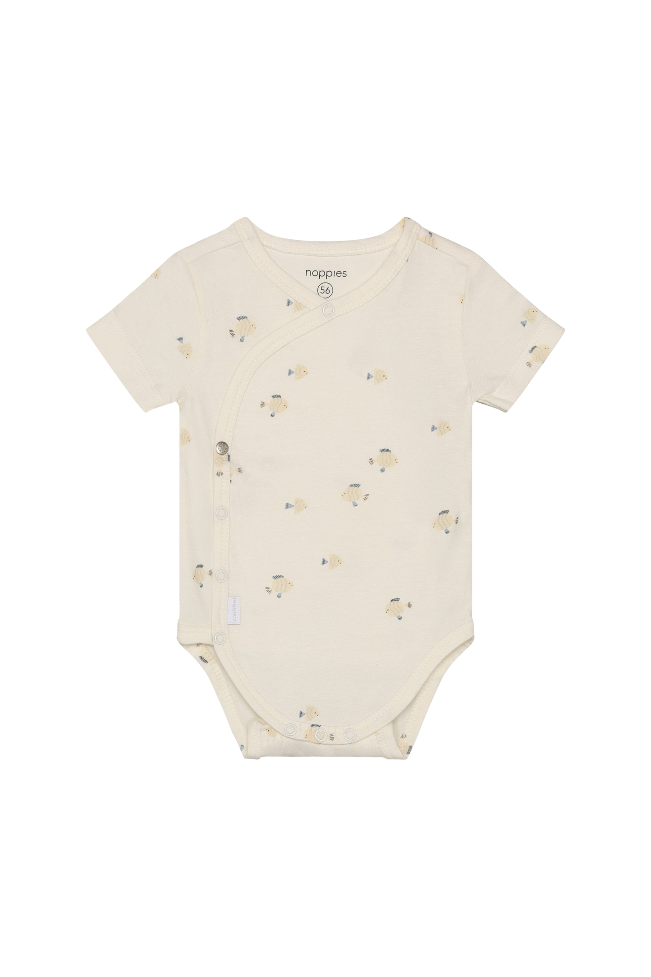 Noppies Rompertje/body in Beige: voorkant