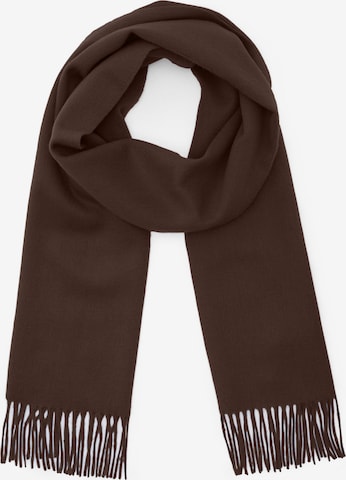 Matinique Sjaal 'Wolan' in Bruin: voorkant