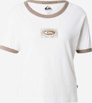 T-shirt 'RINGERTEESCREEN' QUIKSILVER en blanc : devant