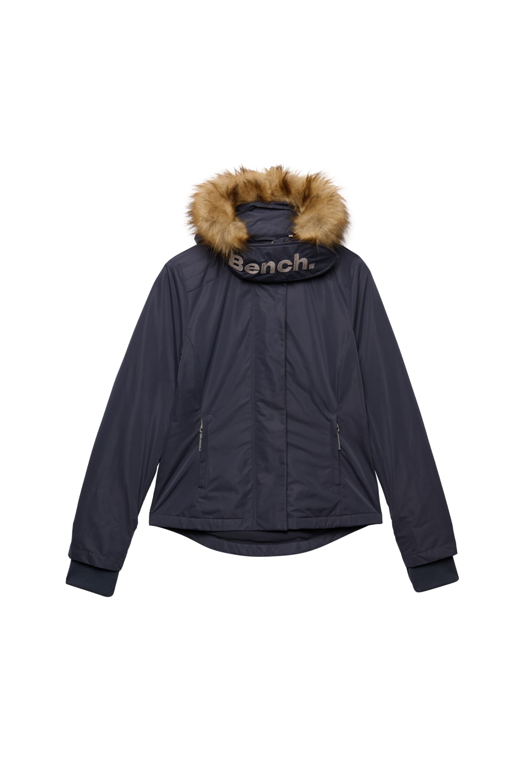 BENCH Winter Jacket 'Bench X Superdry & Co' in Blue: front