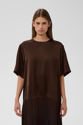T-shirt 'Verona' SOAKED IN LUXURY en marron : devant