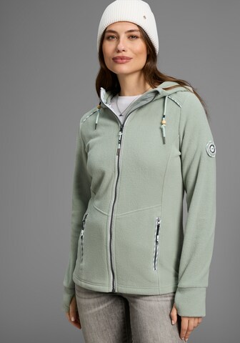 KangaROOS Fleecejacke in Grün: Vorderseite