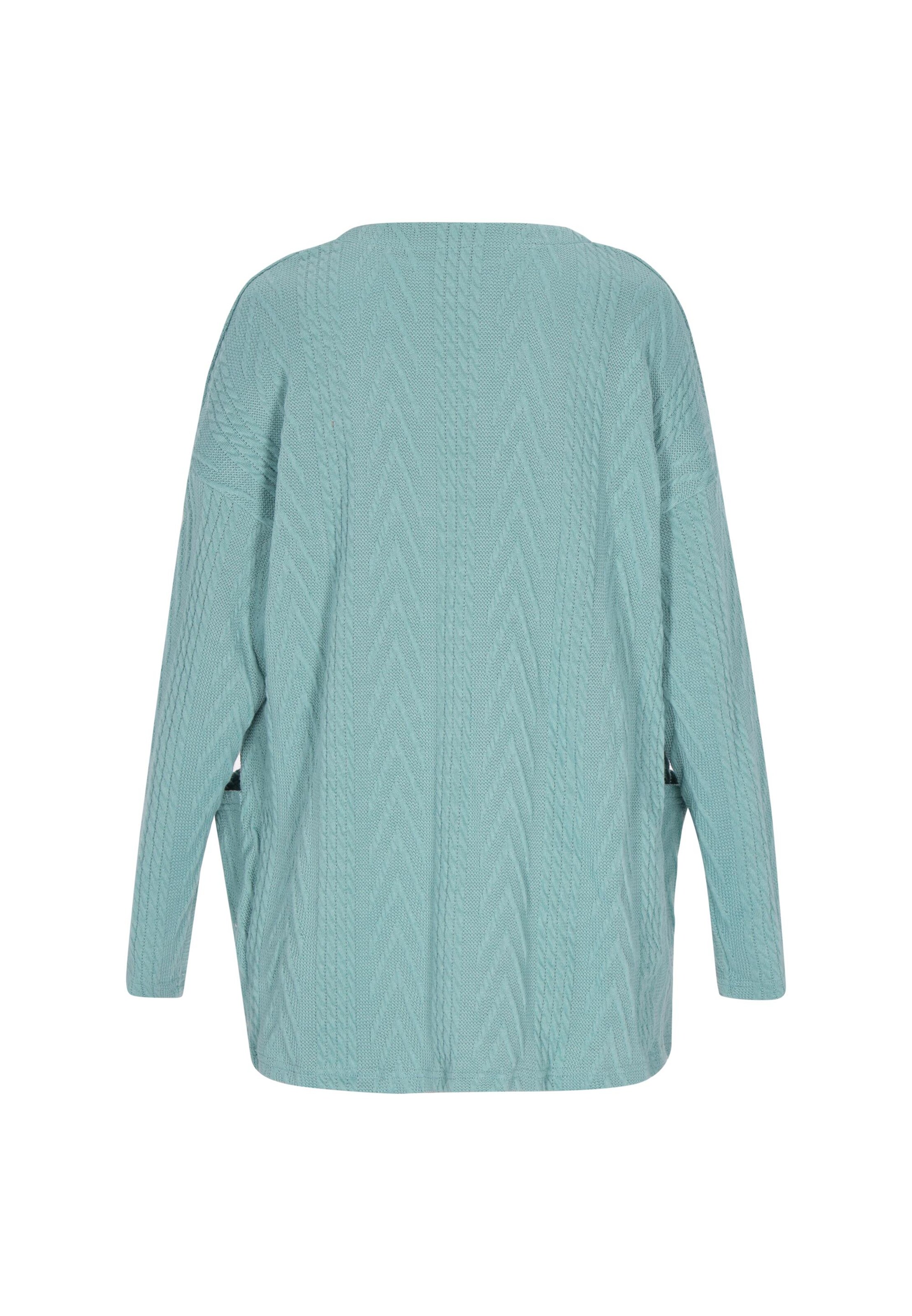 MIMO Gebreid vest 'Autumn Fashion' in Groen