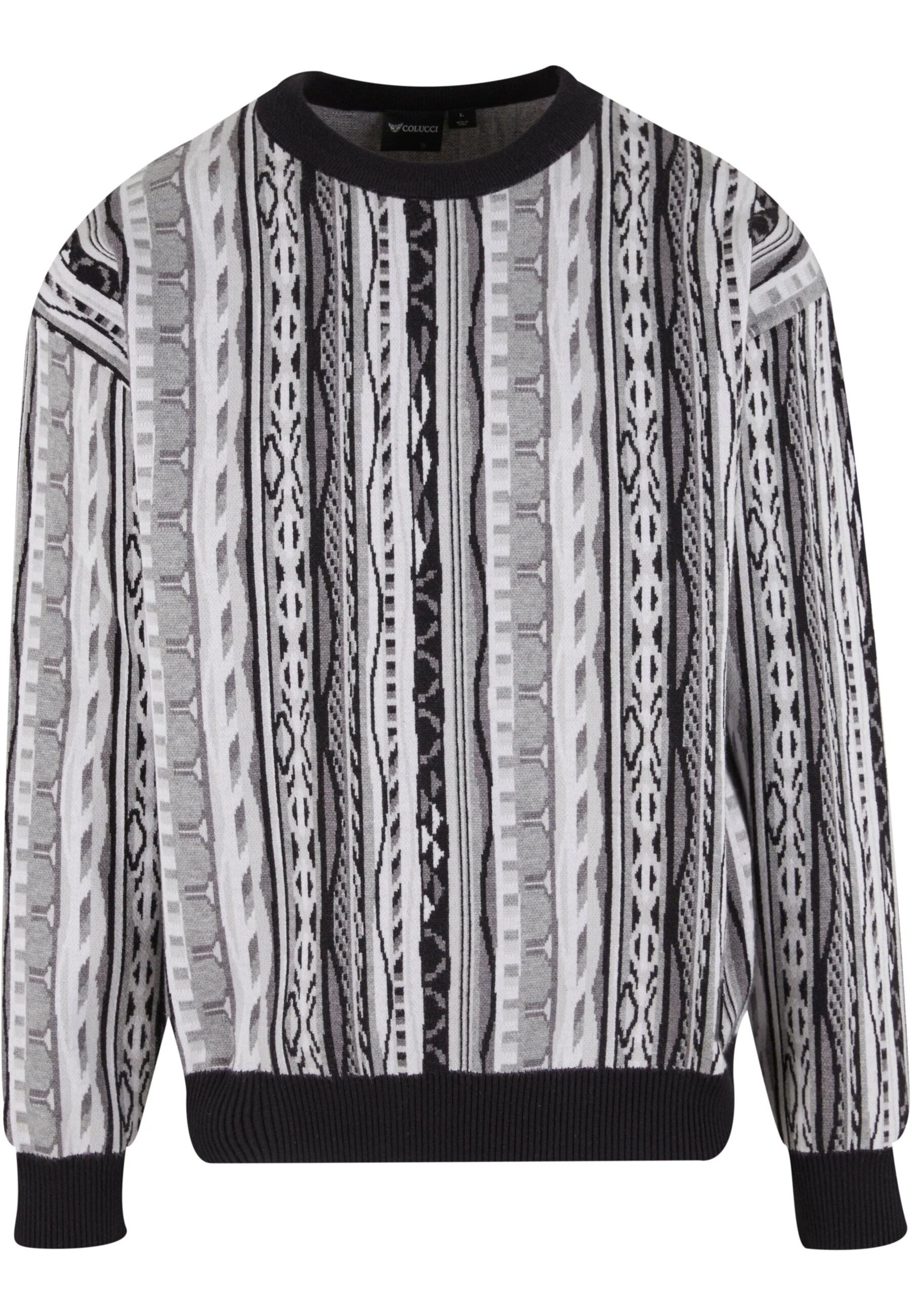 Pull-over Colucci en noir : devant