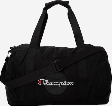 Champion Authentic Athletic Apparel Sports Bag in Black: front