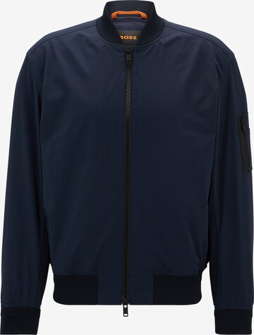 BOSS Between-Season Jacket ' Obear ' in Blue: front
