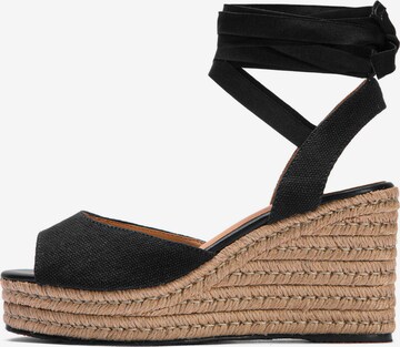 Kazar Sandals in Black: front