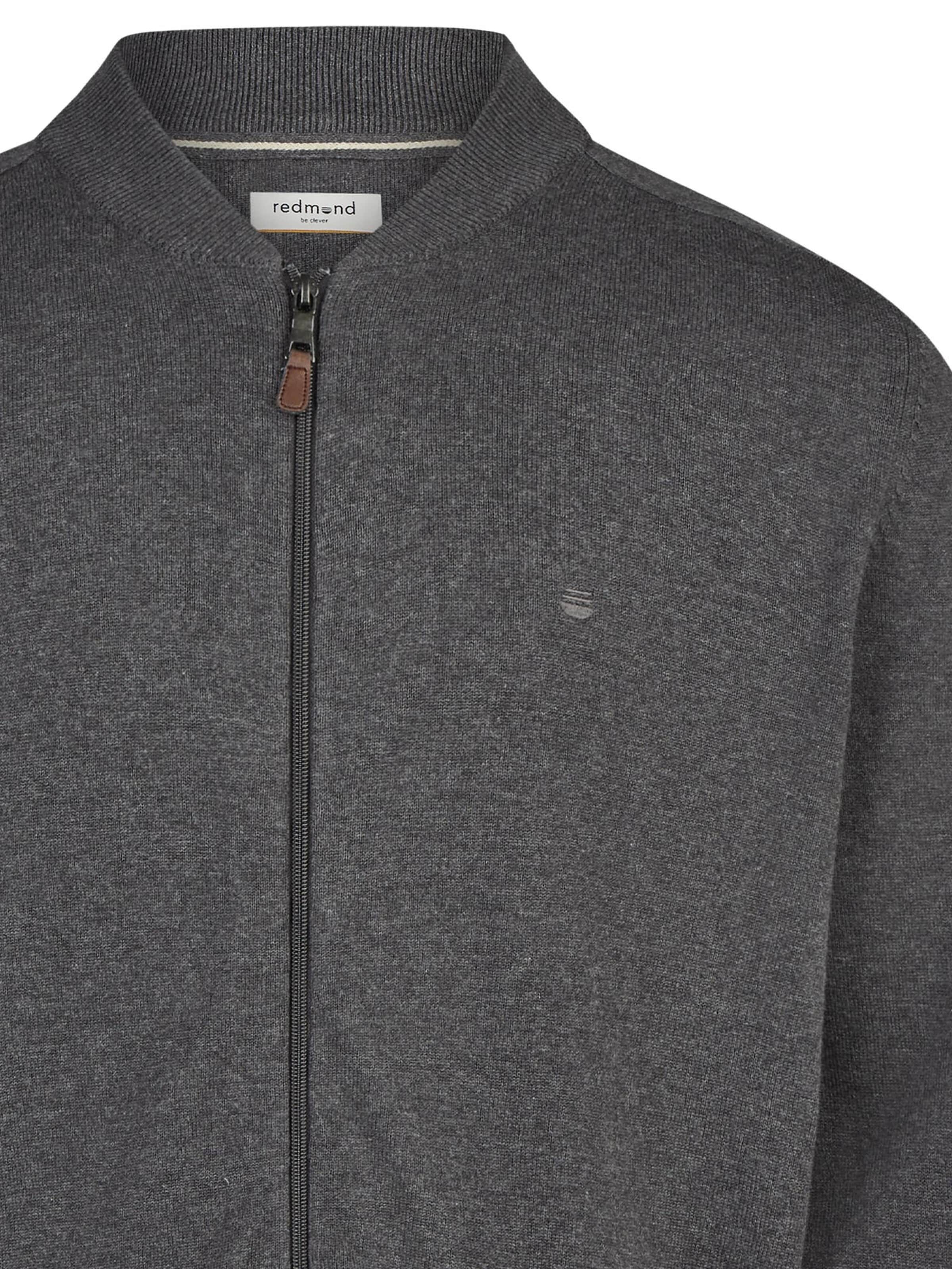 redmond Strickjacke 'Basic'‌‌‌‌‌‌‌ in Grau