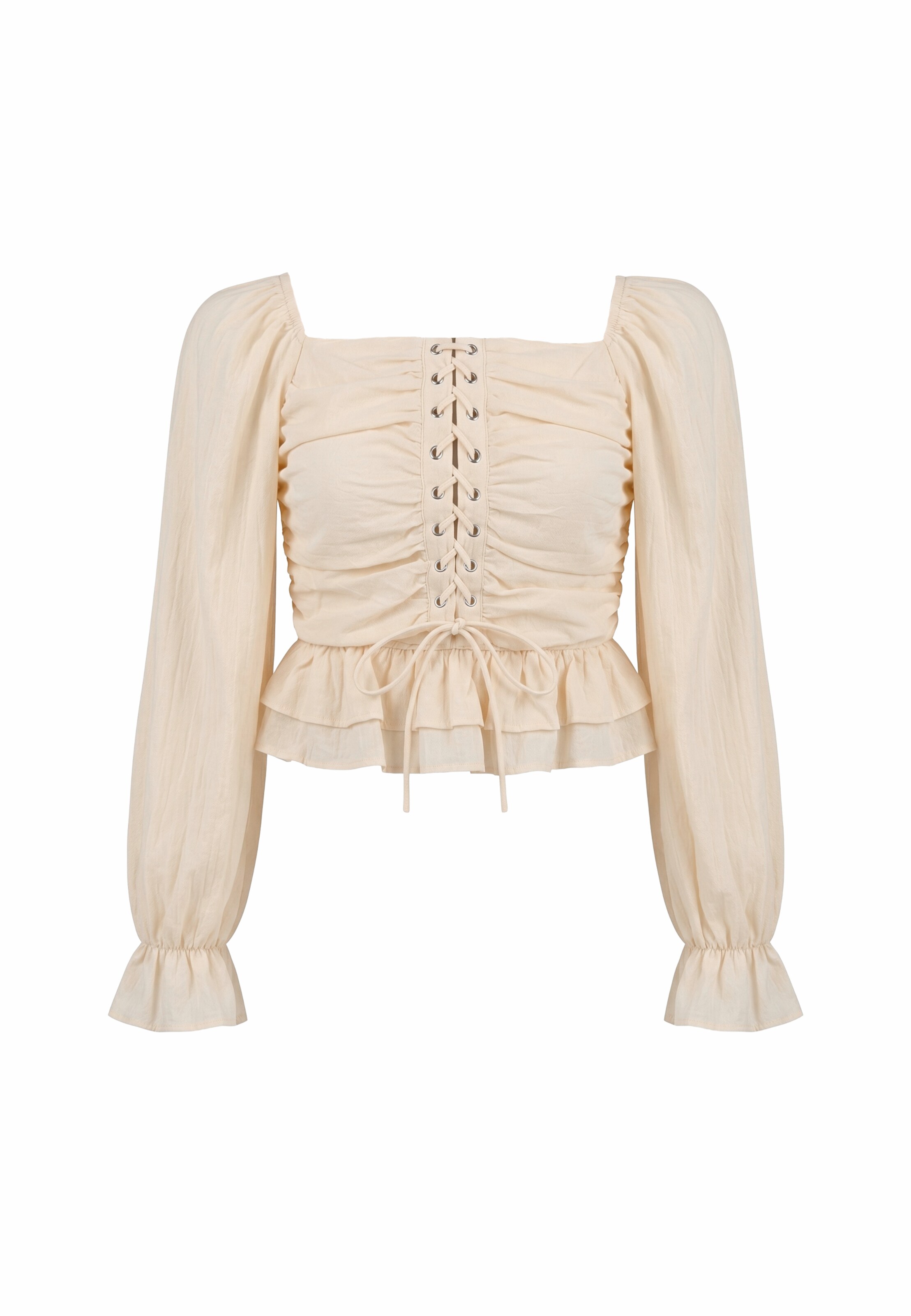 faina - Blusa en beige: frente