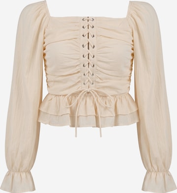 faina - Blusa en beige: frente