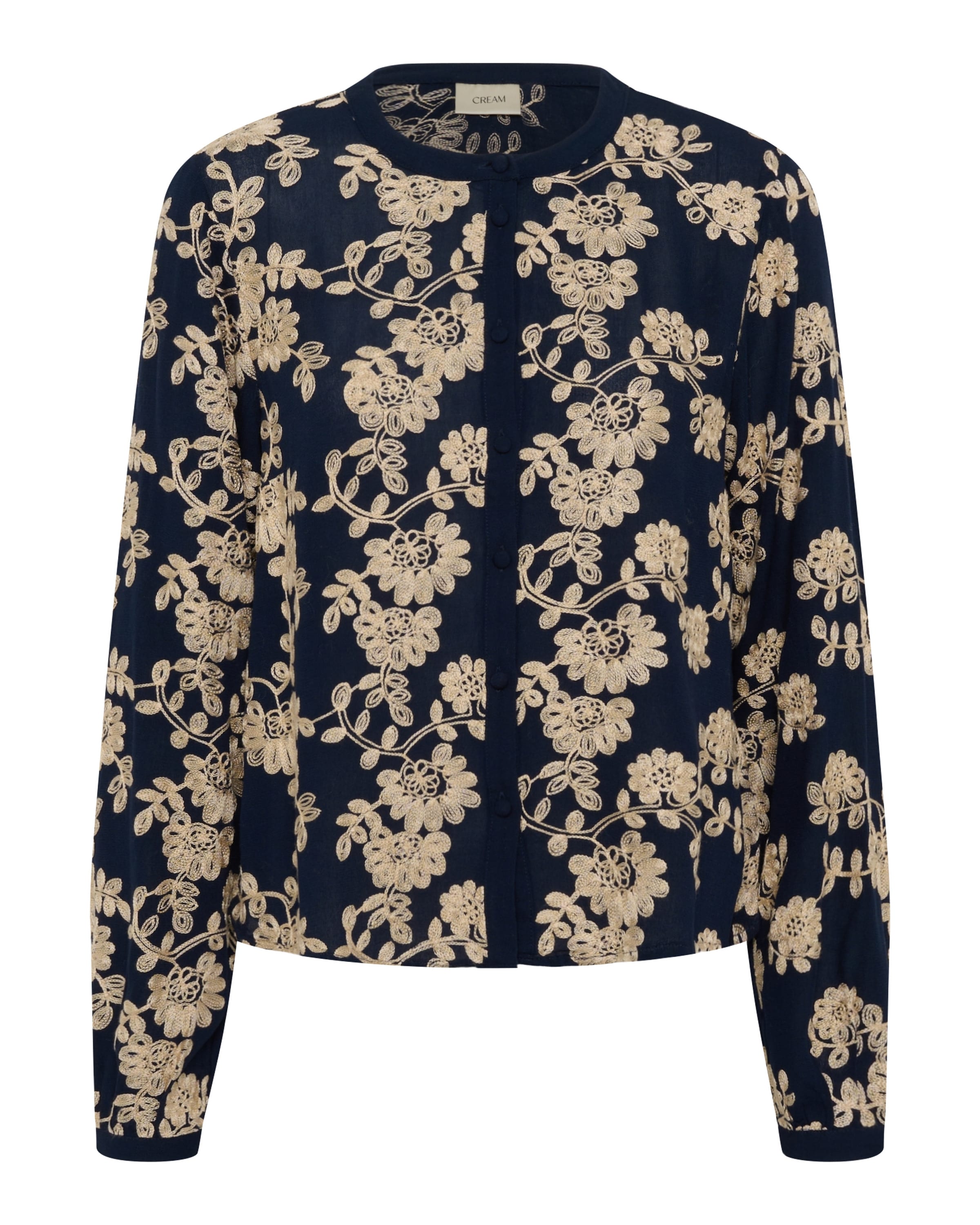 Cream Blusa 'Ruby' en XS en beige / navy, Vista del producto