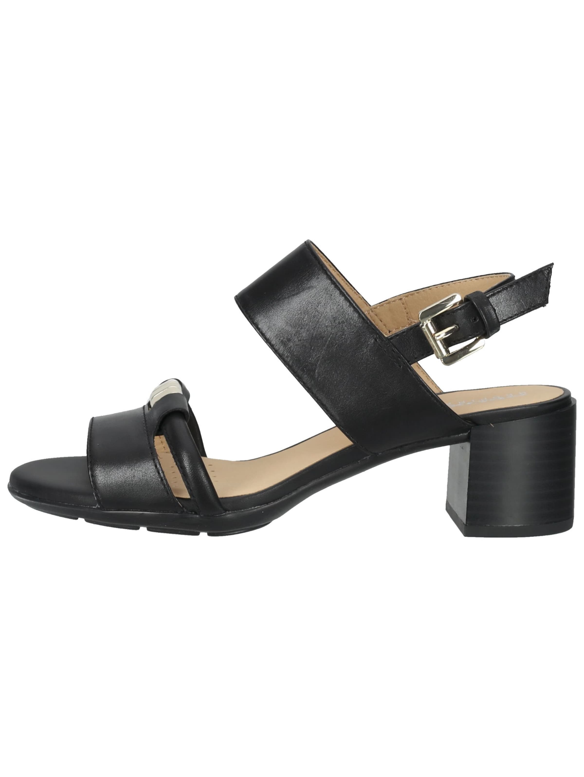 GEOX Sandalen met riem in Zwart: voorkant